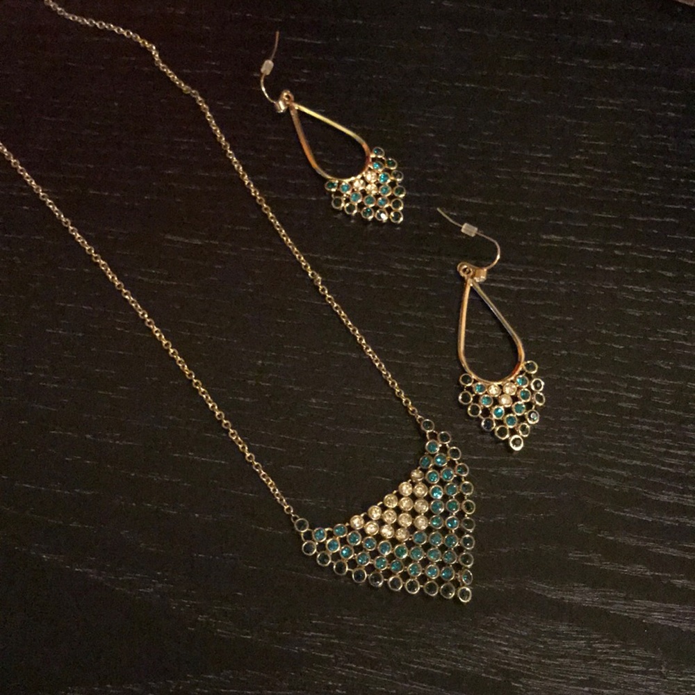 Never worn designer costume jewelry set